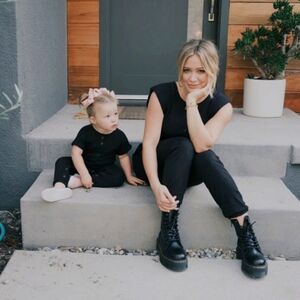 Smash + Tess Sunday Romper Midnight Black XS NWT Onesie V Neck Jumpsuit S+T New